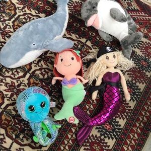Sea animal plush toys